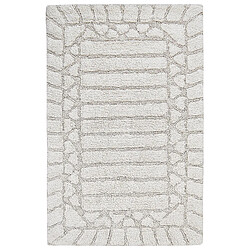 Beliani Tapis de bain 60 x 90 cm beige TEKKE