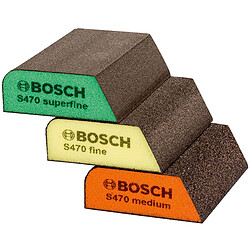 BOSCH 3 éponges abrasives S470 Best for Profile - 2608621252