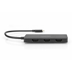 Digitus 3-Port MST Video Hub (USB-C? -> 3x HDMI) - HDMI - 3x HDMI - 3840 x 2160 Pixel - Schwarz - Acrylnitril-adien-Styrol (ABS) - 4K Ultra HD (DS-45333)