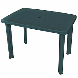 Maison Chic Table de jardin | Table d'extérieur Vert 101 x 68 x 72 cm Plastique -GKD50771