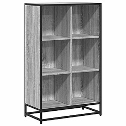 vidaXL Bibliothèque sonoma gris 65,5x33x107,5 cm bois d'ingénierie