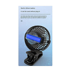 Avis ventilateur à clipser 1200mah Ventilateur oscillant Automatique Portable Haut Ventilateur rechargeable