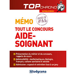 Mémo tout le concours aide-soignant