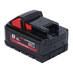 Avis Milwaukee M18 HB8 Batterie Set 2x 18 V 8,0 Ah / 8000 mAh Li-Ion High Output ( 2x 4932471070 ) avec indicateur de charge