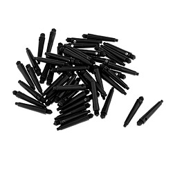 Acheter 50x Arbres De Fléchettes 2BA Accessoires De Fléchettes Avec Anneaux De Protection 27 Mm Noir