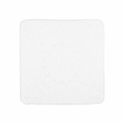 Berilo Tapis de Douche Antidérapant Blanc PVC 53 x 52,5 x 1 cm (6 Unités)