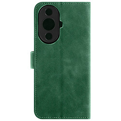 Avizar Étui pour Huawei Nova 11 Pro Clapet Portefeuille Fonction Stand Sleek Cover Vert