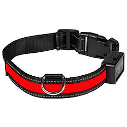 EYENIMAL Collier lumineux Light Collar USB rechargeable S - Rouge - Pour chien