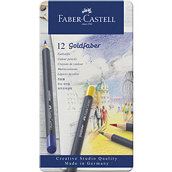 FABER-CASTELL Crayons de couleur GOLDFABER, étui en métal ()