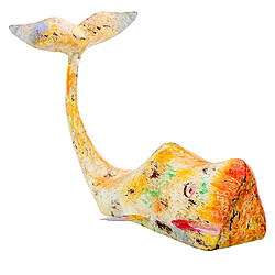 Avis Figurine Décorative Alexandra House Living Jaune Fer Baleine 47 x 26 x 29 cm