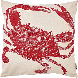 BATELA Coussin en coton Sea 45 x 45 cm Crabe rouge.