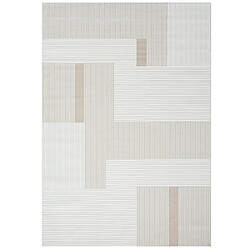 ICONIK INTERIOR Grand Tapis Design Contemporain et Moderne - Beige (290x200 cm) - Qara Beige