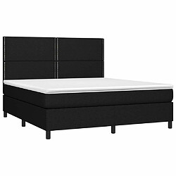 Avis Sommier à lattes,Cadre à lattes de lit et matelas et LED pour Adulte Noir 160x200 cm Tissu -MN99896