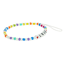 Avizar Bijou de Téléphone Multicolore Bracelet Love 25cm Collection Lovely