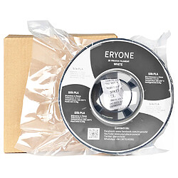 None Filament PLA soie ERYONE pour imprimante 3D 1 kg (2,2 lbs)/bobine - Blanc pas cher