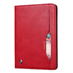 Wewoo Housse Étui Coque en cuir à rabat horizontal Texture de peau pour iPad 9.7 2018/2017 / Air / Air 2 / Pro 9.7avec cadre photo et supportlogements cartes et porte-cartes Rouge