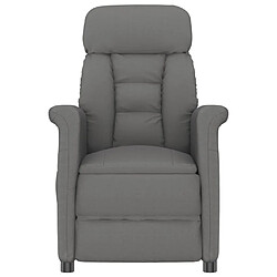 Avis vidaXL Fauteuil de massage électrique Gris foncé Similicuir daim