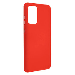 Avizar Coque Samsung Galaxy A72 Silicone Semi-rigide Finition Soft Touch Fine Rouge