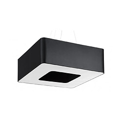 Luminaire Center Plafonnier Urano Acier,tissu Noir 8 ampoules 112cm