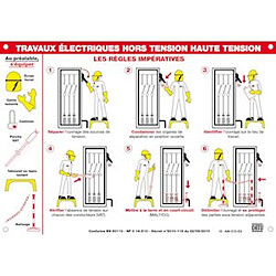 plaque - alu - consignes de securite ht - catu am-510-ex