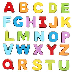 Alphabet En Bois pour Enfants Puzzle Enfant En Bas âge Apprentissage Des Lettres Majuscules de Jouet de Puzzle