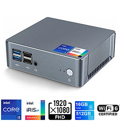 VANWIN Mini PC Intel Core i5-1035G4 (jusqu'à 4,4 GHz) 16 Go RAM DDR4, 512 Go SSD Windows11pro Mini PC WiFi 6 Mini Ordinateur de Bureau Tablette Tactiles 10.1 Pouces 4Go RAM + 64Go ROM Processeur Octa-Core, Tablette Android 12 Dual SIM 4G LTE 5G WiFi, Bluetooth /7000mAh /Type-C Avec étui de protection pour clavier-Gris