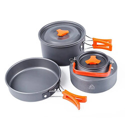 Wewoo 1692 Pots de vaisselle de camping en plein air pour vêtements de cuisine 2-3 personnes