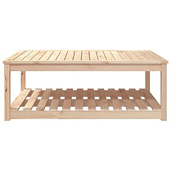 Acheter vidaXL Table de jardin 121x82,5x45 cm bois massif de pin