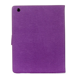 Avis Wewoo Smart Cover Violet pour iPad 4 fleurs pressées motif papillon flip horizontal étui en cuir PU avec boucle magnétique et titulaire fentes cartes porte-monnaie