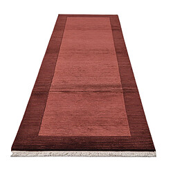 Vidal Tapis de couloir en laine 297x79 rouge Darya pas cher