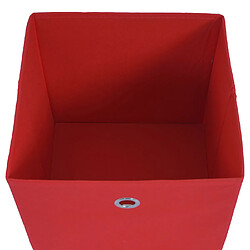 Mendler Box pliable T362, box de rangement, tissu 28x28x28cm ~ rouge