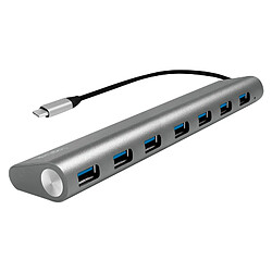 LogiLink Hub USB 3.0 avec fiche USB-C 3.1, 7 ports, gris ()