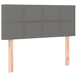 Acheter Maison Chic Tête de lit scandinave à LED,meuble de chambre Gris foncé 90x5x78/88 cm Tissu -MN27091