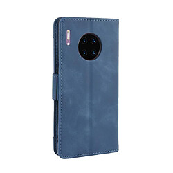 Avis Wewoo Housse Coque Étui en cuir à motif peau de veau style portefeuille pour Huawei Mate 30 Proavec fente carte séparée bleu