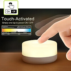 BESTA Veilleuse de Nuit pour Bébé, Mini Lampe Tactile Rechargeable, Sans Fil LED pour Enfants, Lampe de Chevet Portable pour L'allaitement, Lampe de Chambre à Coucher à Intensité Variable