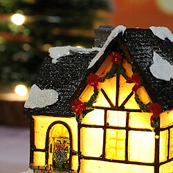 Allumez La Décoration De Noël LED Miniature House Village Style 2