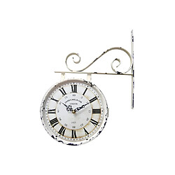 Vente-Unique Horloge murale double face style vintage FAUBOURG en fer - L.34 x H.41,5 cm