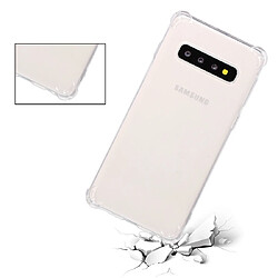 Wewoo Coque Souple Housse de protection en TPU antichoc pour Galaxy S10 Transparent pas cher