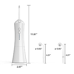 Universal Irrigation orale sans fil à eau portable à jet d &'eau USB type purificateur de langue d &'irrigation 230ML 3 tuyères