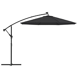 Acheter vidaXL Tissu de remplacement pour parasol déporté Noir 350 cm