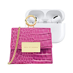 IDEAL OF SWEDEN Mini Sac pour AirPods Toute Génération Modèle Lilou avec Bandoulière Ajustable Fuchsia