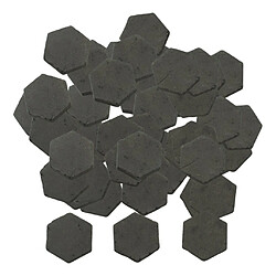 1:16 Miniature Briques Échelle Modèle Train Diorama Décor Décor 40 Pcs Gris Hexagone pas cher