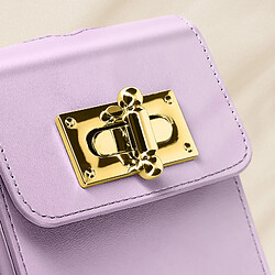 Acheter Avizar Pochette Bandoulière pour tout Smartphone Flip Design Élégant Violet