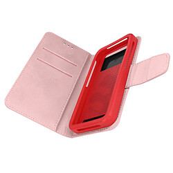 Avizar Etui Universel Smartphone 5,5 pouces avec Coque coulissante Porte-cartes rose