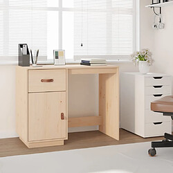 vidaXL Bureau 95x50x75 cm Bois massif de pin