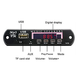 Avis Accessoire Autoradio Bluetooth MP3 USB AUX FM Radio Avec Télécommande LED YONIS