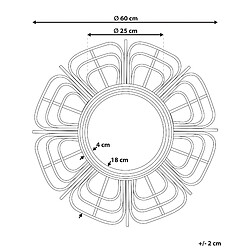 Avis Beliani Miroir PASAKU 60 cm Naturel