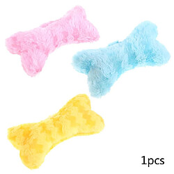 1pc Peluche Sonore Jouets Puppy Chew Squeaker Squeaky Bone Shape Toy