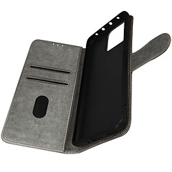 Avizar Housse pour Xiaomi 13 portefeuille rangement carte support vidéo gris