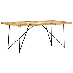 Maison Chic Table de salle à manger,Table à dîner 180x90x76 cm Bois de manguier massif -GKD53015